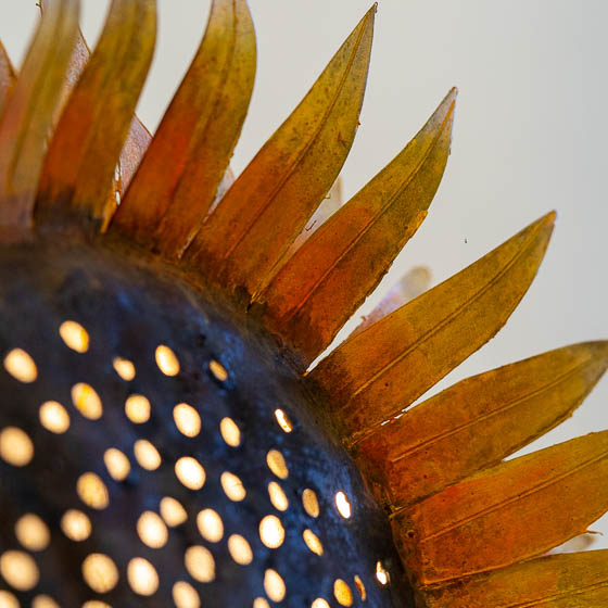 Girasoles, escultura de Oscar Fontalvo